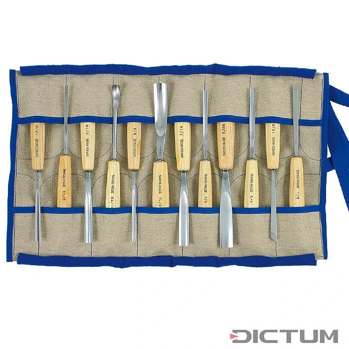 Jeu de ciseaux de sculpture Pfeil, frêne, 12 pièces Jeu De Ciseaux De Sculpture Pfeil, Frêne, 12 Pièces -Outils Serie Boutique