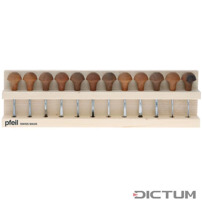 Jeu de ciseaux de sculpture pour bois et linoléum Pfeil, 12 pièces Jeu De Ciseaux De Sculpture Pour Bois Et Linoléum Pfeil, 12 Pièces -Outils Serie Boutique