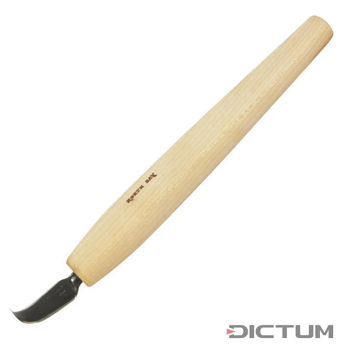 Couteau De Sculpture Amérindien (Mettgar), Couteau Fortement Courbé -Outils Serie Boutique