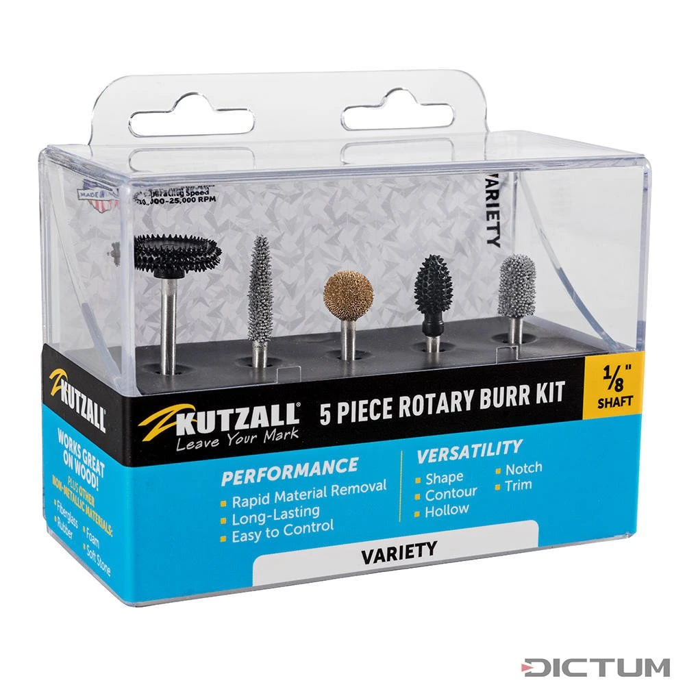 Jeu de fraises à râper Kutzall, Variety, Ø tige 3,2 mm Jeu De Fraises à Râper Kutzall, Variety, Ø Tige 3,2 Mm -Outils Serie Boutique