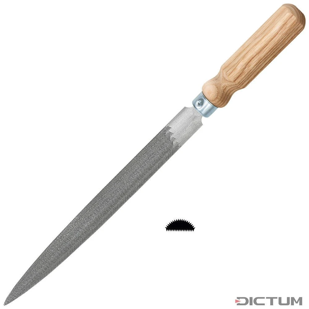 Lime demi-ronde Glardon / Vallorbe, piqué 0, poignée en frêne Lime Demi-ronde Glardon / Vallorbe, Piqué 0, Poignée En Frêne -Outils Serie Boutique