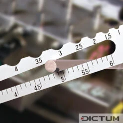 Calibre De Contrôle De Diamètre Et De Rayon Shinwa, Rayons De 0,5 à 7 Mm -Outils Serie Boutique 717541M 02 A WE 8 Shinwa Durchmesser Radius Pr flehre WZ jpg