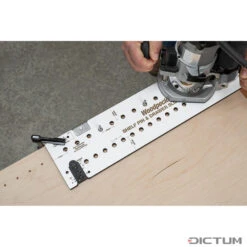 Gabarit De Perçage En Ligne Woodpeckers, Avec Foret Auto-centreur P. Charnières -Outils Serie Boutique 718509 03 A WE 8 Woodpeckers Lochreihenschablone inkl selbstzentrierendem Scharnierbohrer WZ jpg