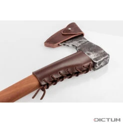 Rev. En Cuir P. Manche De Hachette Forestière DICTUM, Cuir De Bovin, Brun Foncé -Outils Serie Boutique 730880 01 A WE 8 DICTUM Axt Collar f r Forstbeil Rindsleder dunkelbraun WZ jpg
