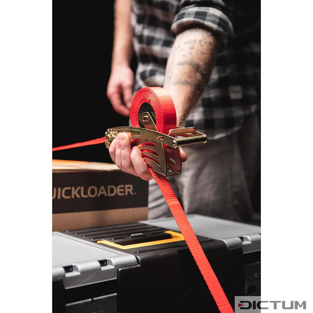 Sangle d'arrimage QUICKLOADER avec mécanisme d'enroulement, 800 kg, 4,2 m/1 p. Sangle D'arrimage QUICKLOADER Avec Mécanisme D'enroulement, 800 Kg, 4,2 M/1 P. -Outils Serie Boutique 732023M 01 A WE 8 QUICKLOADER Spanngurt mit automatischer Aufwicklung 800 kg 4 2 m WZ jpg